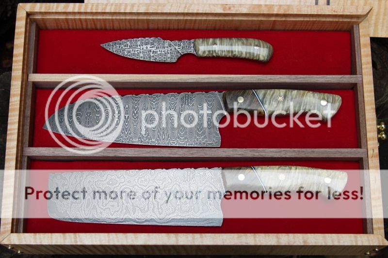 3 piece set of custom kitchen cutlery